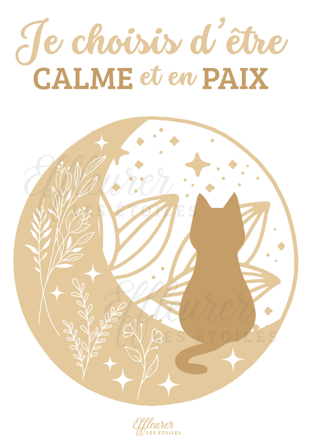 Affiche Mantra - Calme & Paix