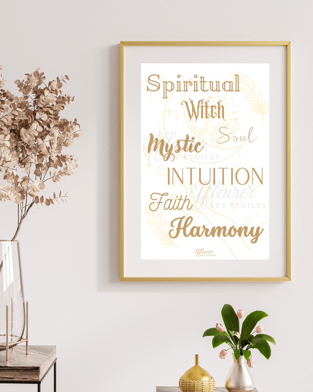 Affiche Spiritualité - Mots