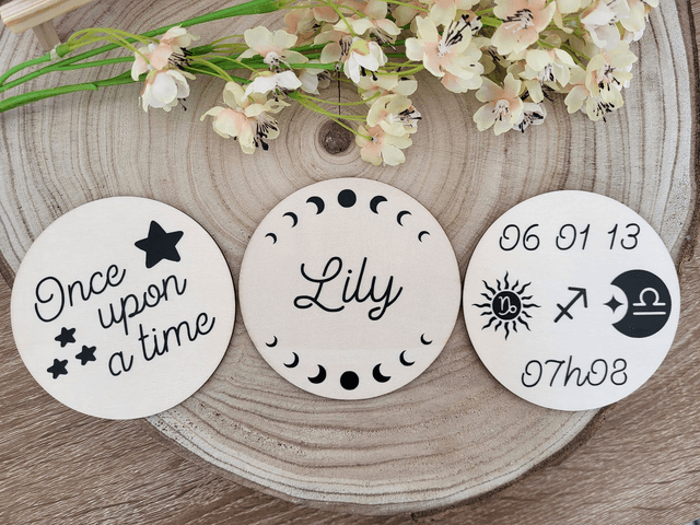 Astro - Cartes en bois tryptique