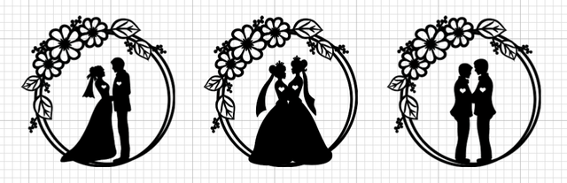 Mariage - Décoration triptyque