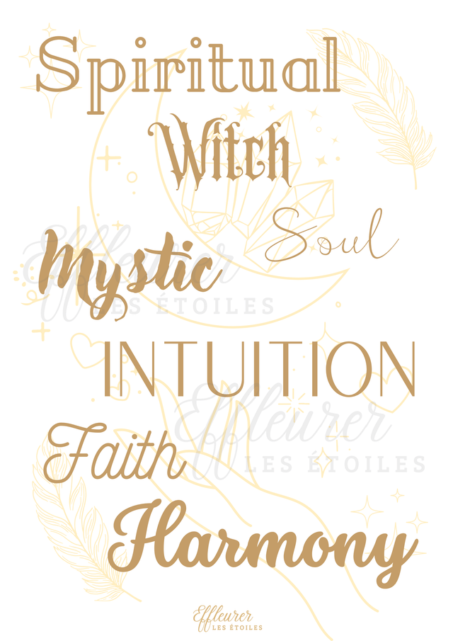 Affiche Spiritualité - Mots