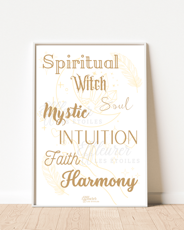 Affiche Spiritualité - Mots