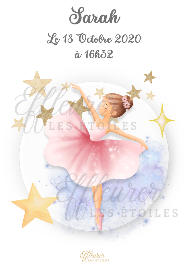 Affiche Bébé - Danseuse étoile