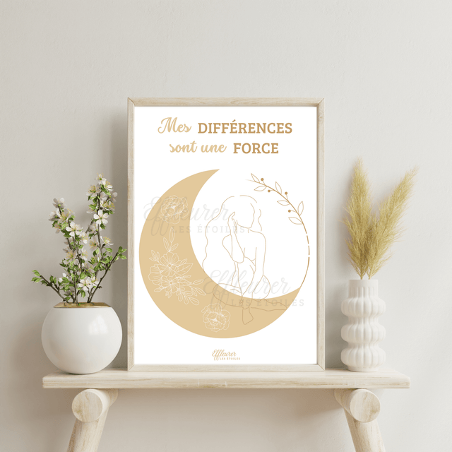 Affiche Mantra - Mes différences sont une force