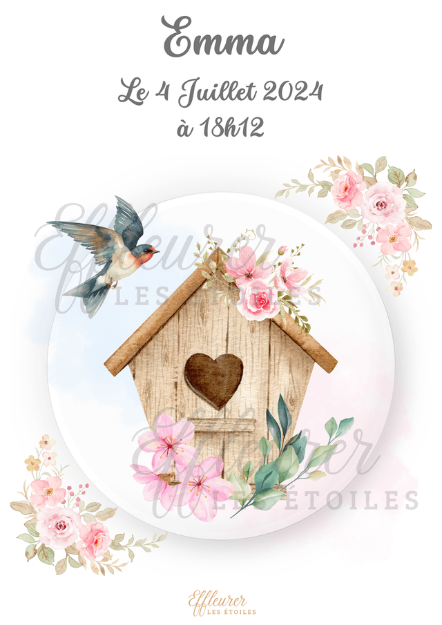 Affiche Bébé - Nichoir