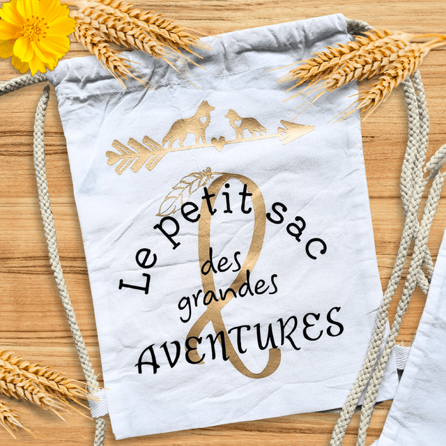 Sac en toile - Le petit sac des grandes aventures