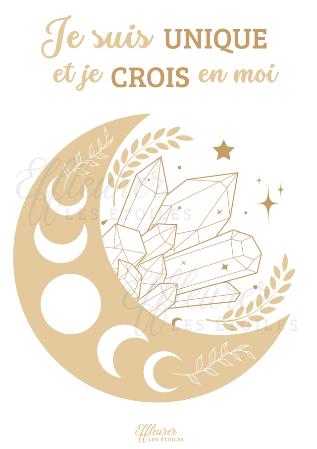 Affiche Mantra - Croire en moi